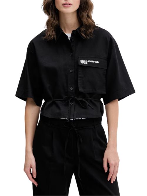 Camicia utility con allacciatura Karl Lagerfeld jeans | B2W11021999